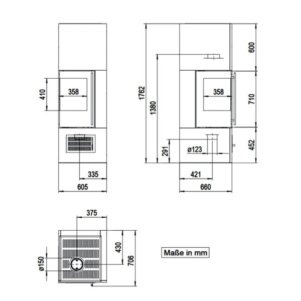 Kaminbausatz Olsberg Aracar Compact - Türanschlag Links 3 Kaminbausatz Olsberg Aracar Compact - Türanschlag Links – Image 3