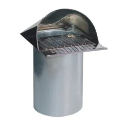 Ø 80 Mm Außenluft Ansaugstutzen Mit Edelstahlabdeckung, Abnehmbares Insektengitter