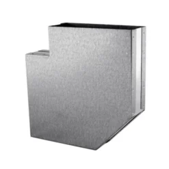 200 X 90 Mm Flachkanal Bogen 90° Waagerecht