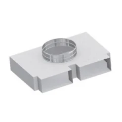 150 X 50 Mm Flachkanal 2-fach Verteiler Auf Rund Ø 150