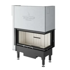 Kamineinsatz Spartherm Varia AS-2Rh-4S Eckscheibe Rechts Standard Schwarz
