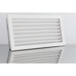 Lüftungsgitter Mit Festen Lamellen Weiß 450 X 240 Mm