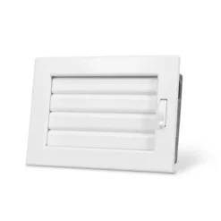 Lüftungsgitter Mit Beweglichen Lamellen Weiß 200 X 145 Mm