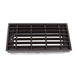 Deckenluftgitter Mit Verstellbaren Lamellen Schwarz 325 X 170 Mm